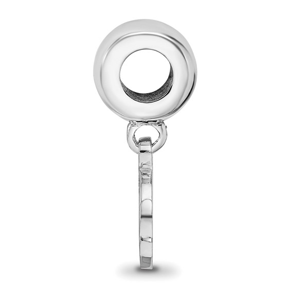 SS Rh-p LogoArt Mississippi State University XS Dangle Bead Charm