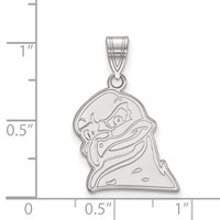 Sterling Silver Rhodium-plated LogoArt Virginia Tech HokieBird Large Pendant view 2