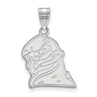 Sterling Silver Rhodium-plated LogoArt Virginia Tech HokieBird Large Pendant view 1