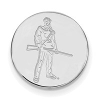 Sterling Silver Rhodium-plated LogoArt West Virginia University Mountaineer Lapel Pin view 1