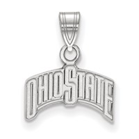 Sterling Silver Rhodium-plated LogoArt the Ohio State University Small Pendant view 1
