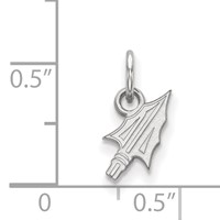 Sterling Silver Rhodium-plated LogoArt Florida State University Arrow Extra Small Pendant view 2