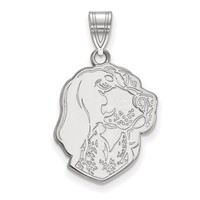 Sterling Silver Rhodium-plated LogoArt University of Tennessee Smokey Large Pendant view 1