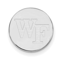 Sterling Silver Rhodium-plated LogoArt Wake Forest University W-f Lapel Pin view 1