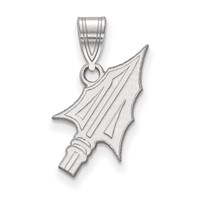 Sterling Silver Rhodium-plated LogoArt Florida State University Arrow Medium Pendant view 1