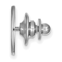 Sterling Silver Rhodium-plated LogoArt University of Pittsburgh Lapel Pin view 2