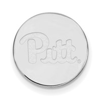 Sterling Silver Rhodium-plated LogoArt University of Pittsburgh Lapel Pin view 1
