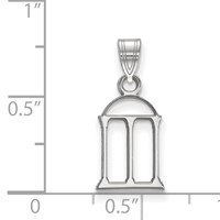 Sterling Silver Rhodium-plated LogoArt University of Georgia Arch Small Pendant view 2