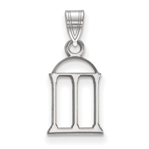Sterling Silver Rhodium-plated LogoArt University of Georgia Arch Small Pendant