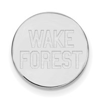 Sterling Silver Rhodium-plated LogoArt Wake Forest University W-f Deacon Lapel Pin view 1