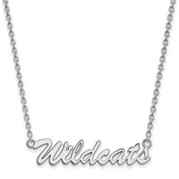 Sterling Silver Rhodium-plated LogoArt University of Kentucky Wildcats Script Medium Pendant Necklace, 18" view 1