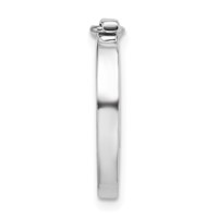 Sterling Silver 16.9 X 13.6mm Multi-Strand Pearl Shortener view 2