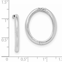 Sterling Silver Rhodium-plated Polished 25.6 X 21.9mm Pearl Shortener view 4