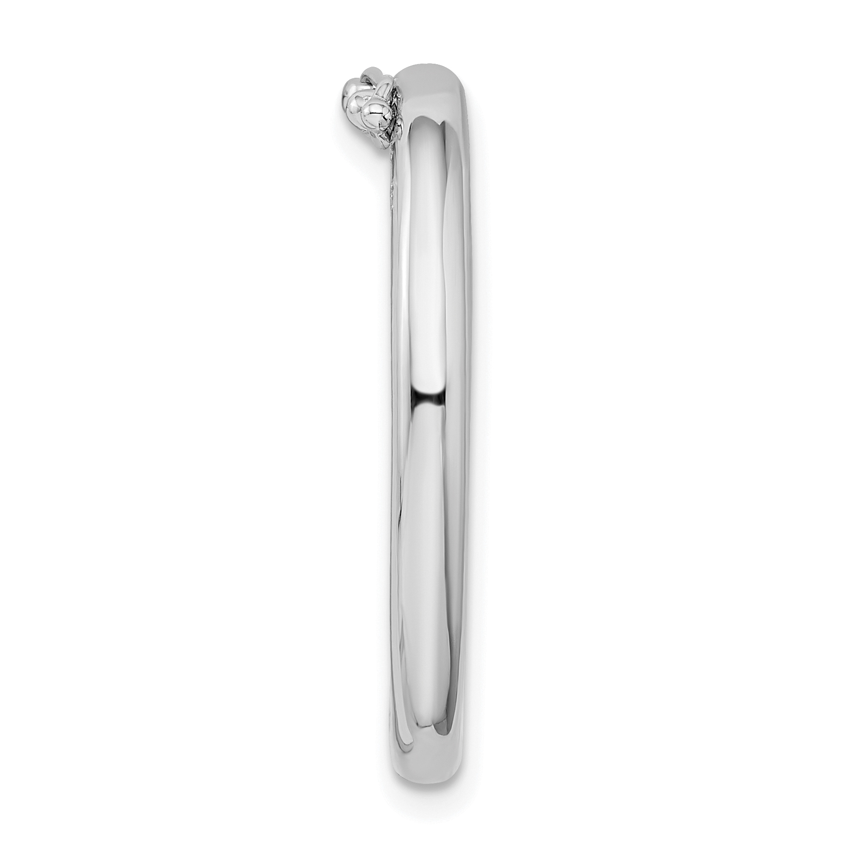 Sterling Silver Rhodium-plated Polished Shortener (SS4854)