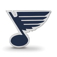 Sterling Silver Nhl LogoArt St. Louis Blues Enameled Logo Bead view 4
