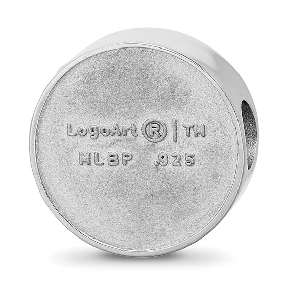 SS/Rh-p Major League Baseball LogoArt Toronto Blue Jays Enameled Bead