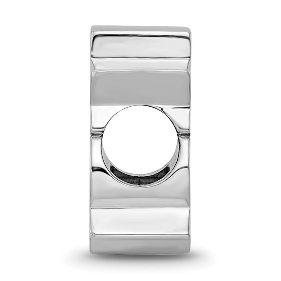 Sterling Silver Rhodium Plated Major League Baseball LogoArt St. Louis Cardinals Enamel Bead