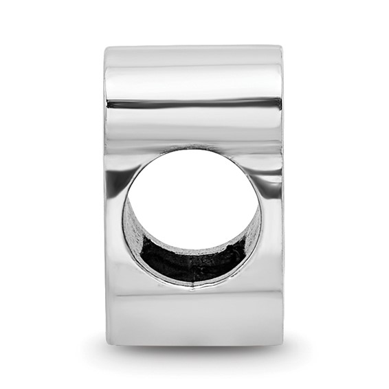 Sterling Silver NHL LogoArt New Jersey Devils Enameled Logo Bead