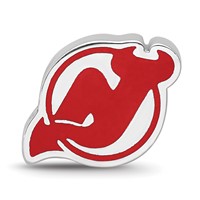Sterling Silver Nhl LogoArt New Jersey Devils Enameled Logo Bead view 4