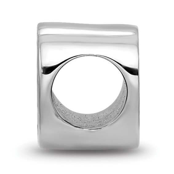 Sterling Silver NHL LogoArt Carolina Hurricanes Enameled Logo Bead