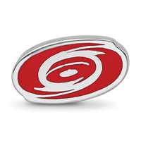 Sterling Silver Nhl LogoArt Carolina Hurricanes Enameled Logo Bead view 4