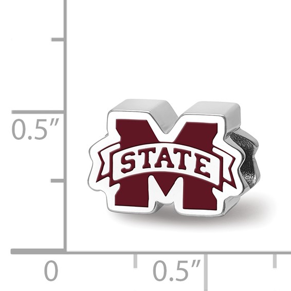 SS Mississippi State University "M" with "State" Banner Enameled Extruded L