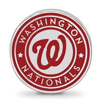 SS Rh-p Major League Baseball LogoArt Washington Nationals Enamel Bead view 4