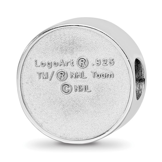 Sterling Silver NHL LogoArt Edmonton Oilers Enameled Logo Bead