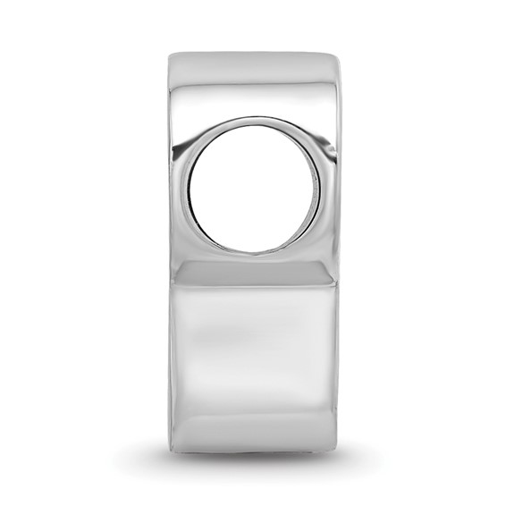 Sterling Silver Rhodium Plated Major League Baseball LogoArt Philadelphia Phillies Enamel Bead