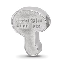 Sterling Silver Rhodium Plated Major League Baseball LogoArt Philadelphia Phillies Enamel Bead view 5
