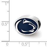 Sterling Silver Penn State University Enameled Bead view 2