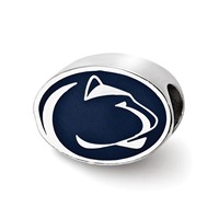 Sterling Silver Penn State University Enameled Bead view 1