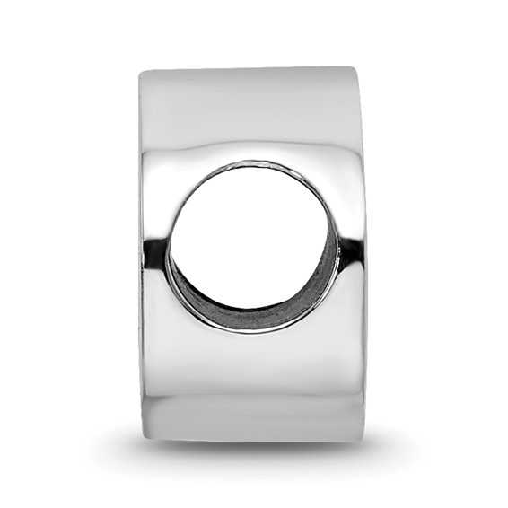 Sterling Silver Rhodium Plated Major League Baseball LogoArt Cincinnati Reds Enameled Bead