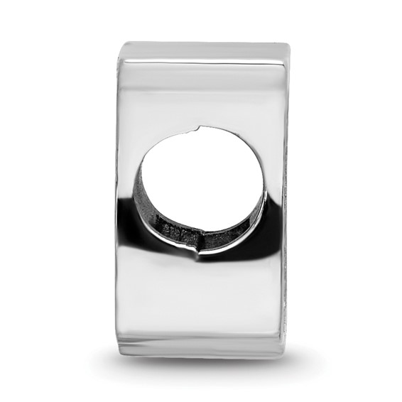 Sterling Silver NHL LogoArt New York Rangers Enameled Logo Bead