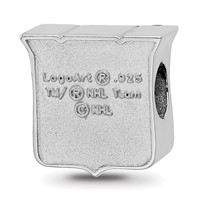 Sterling Silver Nhl LogoArt New York Rangers Enameled Logo Bead view 5