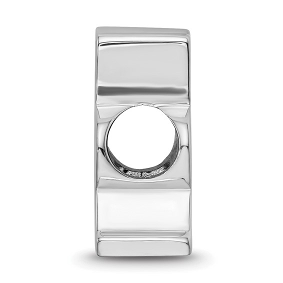 Sterling Silver Rhodium Plated Major League Baseball LogoArt Colorado Rockies Enameled Bead