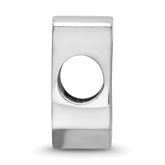 Sterling Silver Rhodium Plated Major League Baseball LogoArt Kansas City Royals Enamel Bead