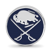 Sterling Silver Nhl LogoArt Buffalo Sabres Enameled Bead view 4