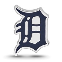 Sterling Silver Rhodium Plated Major League Baseball LogoArt Detroit Tigers Enamel Bead view 4