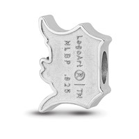 Sterling Silver Rhodium Plated Major League Baseball LogoArt Detroit Tigers Enamel Bead view 5