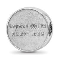 Sterling Silver Rhodium Plated Major League Baseball LogoArt Minnesota Twins Enamel Bead view 5