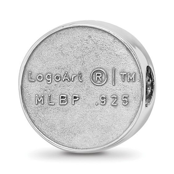 Sterling Silver Rhodium Plated Major League Baseball LogoArt Minnesota Twins Enamel Bead