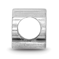 Sterling Silver Rhodium-plated LogoArt University of California Berkeley Bear Enameled Bead view 2