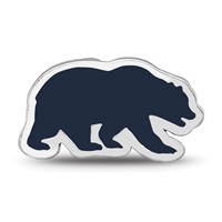Sterling Silver Rhodium-plated LogoArt University of California Berkeley Bear Enameled Bead view 4