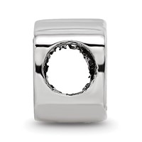 Sterling Silver Rhodium-plated LogoArt University of Florida Gator Enameled Logo Bead view 2
