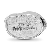 Sterling Silver Rhodium-plated LogoArt University of Florida Gator Enameled Logo Bead view 5