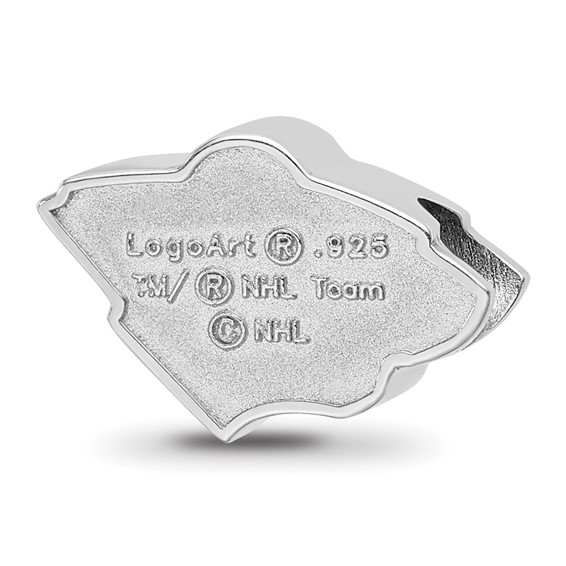 Sterling Silver NHL LogoArt Minnesota Wild Enameled Logo Bead