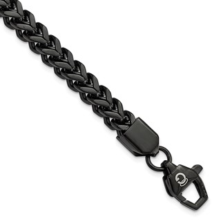 Stainless Steel & Black IP 9.25" Bracelet