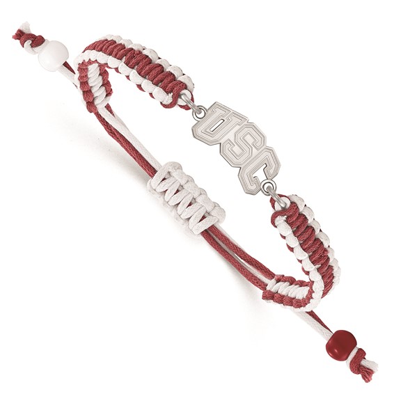 Stainless Steel LogoArt University of Southern California Adjustable Cord B