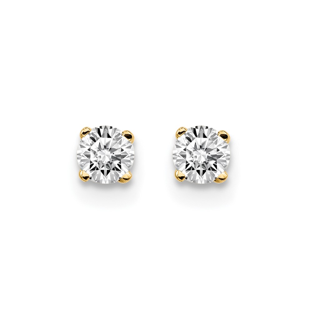 14ky .20ct. I2 K-L Diamond Stud Push-on Post Earrings (ST1-20)